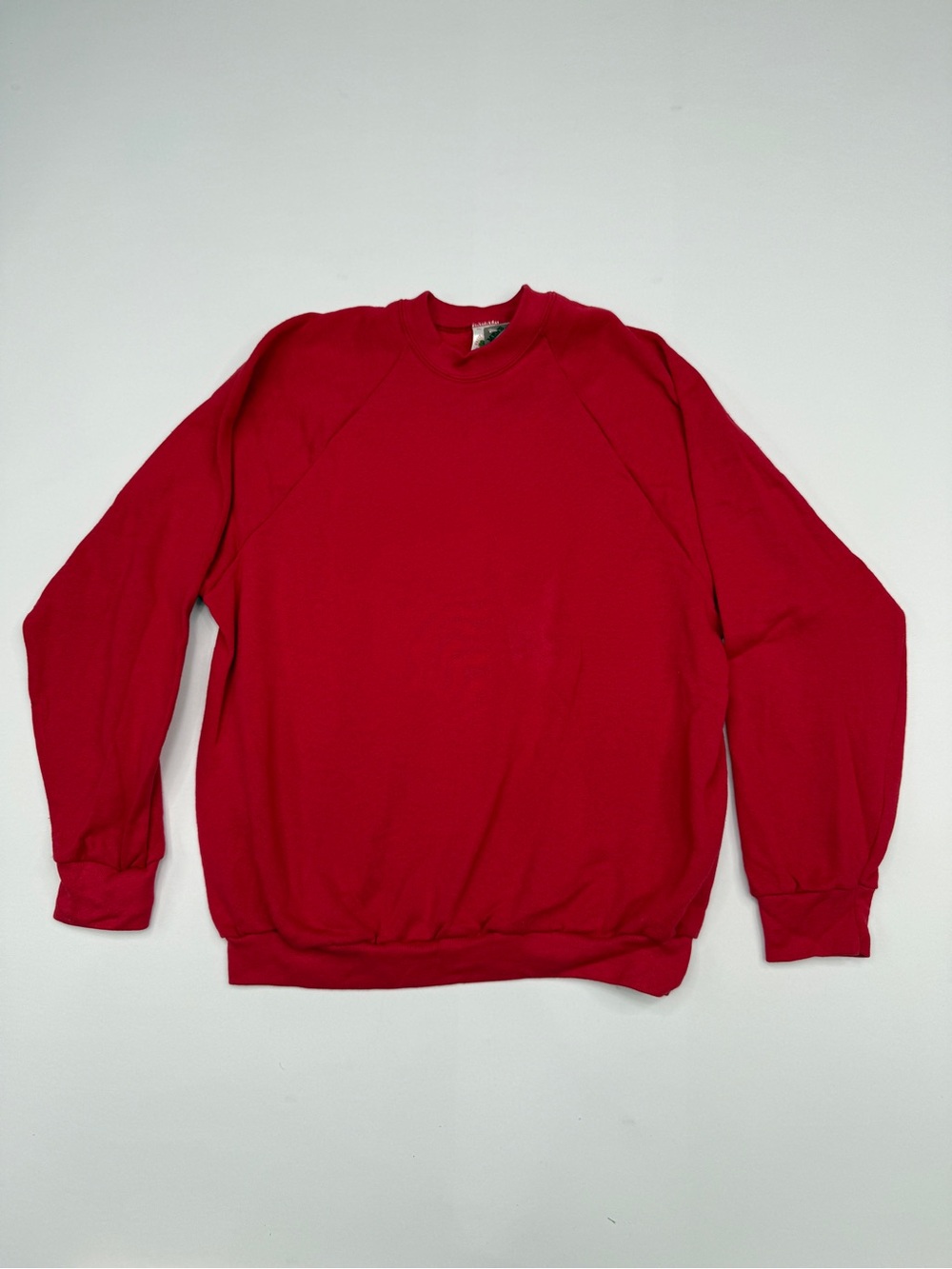 NWT Vintage 1992 Fruit of the Loom Casual wear Blank Red Crewneck Sweatshirt XL